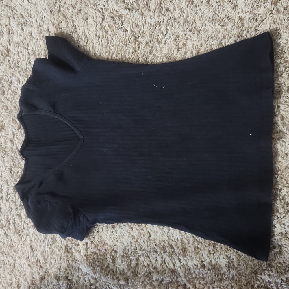 Womens black v neck shirt